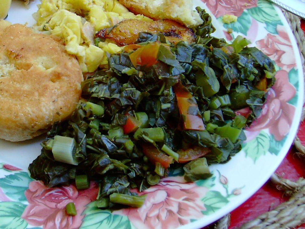 Foto: Callaloo mit Saltfish